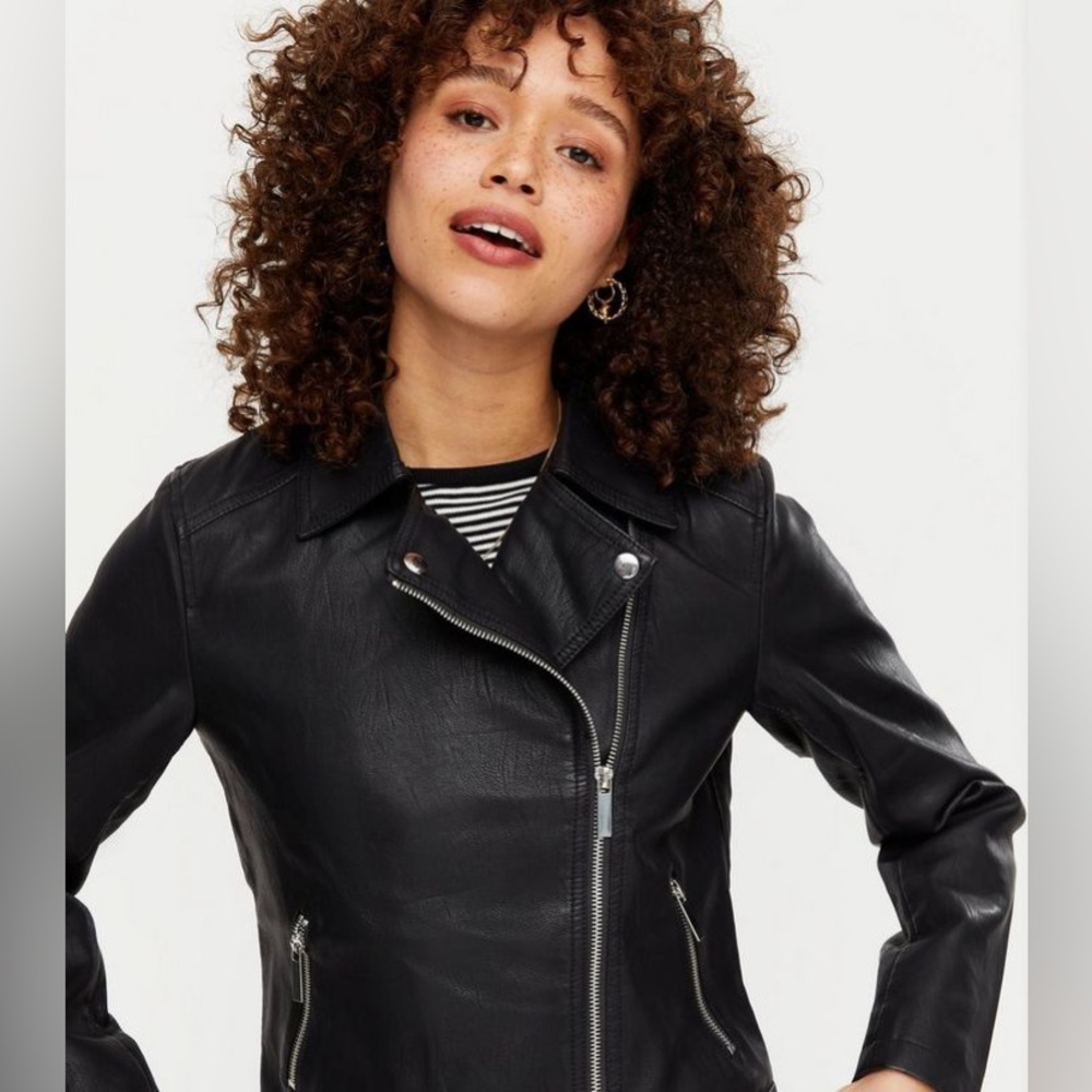 NEW LOOK - Faux Leather biker Moto style Jacket